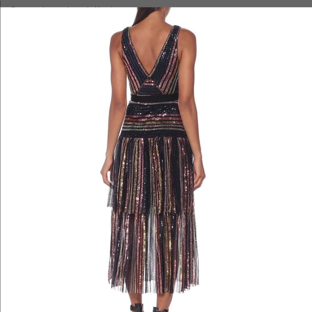 SELF-PORTRAIT SEQUIN MIDI DRESS